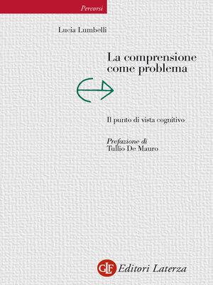 cover image of La comprensione come problema